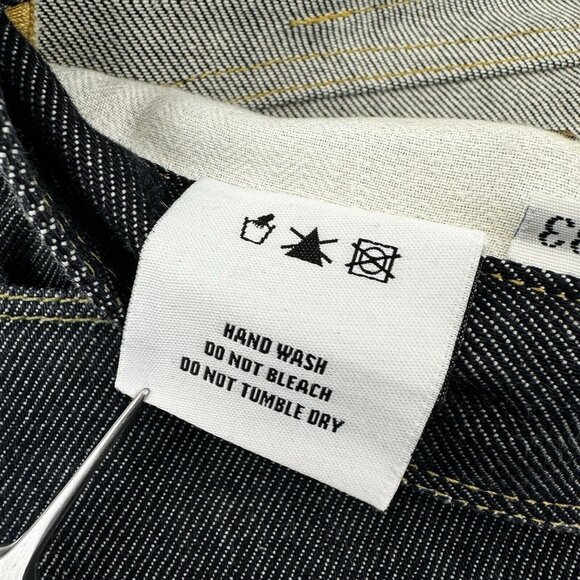 Shockoe Atelier Slim Candiani Stretch Button Fly Dark Jeans 33 Batch 934 3 Of 12 - Picture 12 of 16